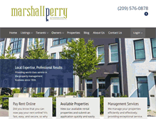 Tablet Screenshot of marshallperryinc.com